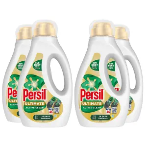 Persil Ultimate Liquid Detergent Active Clean Stain Removal 46W 1.242 L, 4 Pack