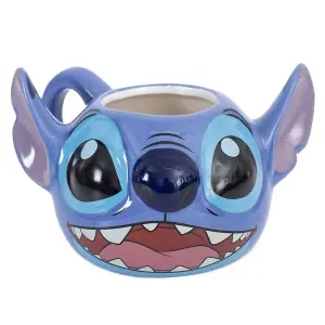 Lilo & Stitch 3D Ceramic 350ml Mug Blue (One Size)