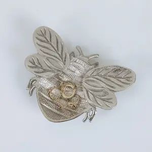 Melody Maison Silver Bumblebee Trinket Tray