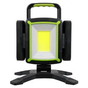 Sealey Rechargeable Flexible Floodlight Torch Lamp 18W COB & 9W SMD LED LED18WFL