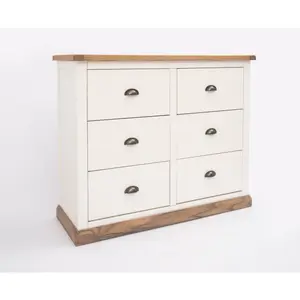 Tropea 6 Drawer Chest of Drawers Brass Cup Handle