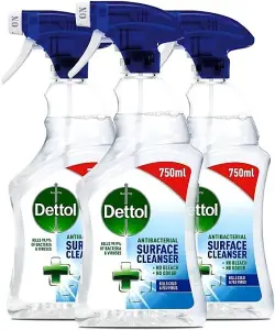 Dettol Antibacterial Disinfectant Surface Cleaner 750ml, Original Fragrance, Pack of 3