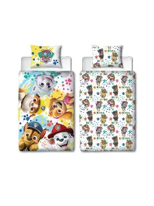 Paw Patrol Splodge Single Panel Duvet and Pillowcase Set