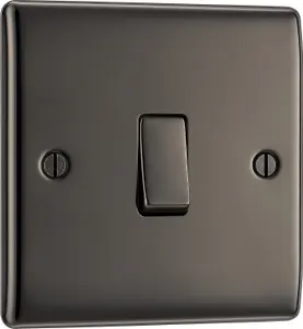 BG Black Nickel 20A 2 way 1 gang Light Switch