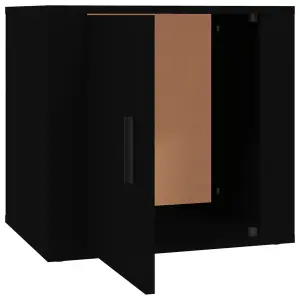 Berkfield Bedside Cabinet Black 50x39x47 cm