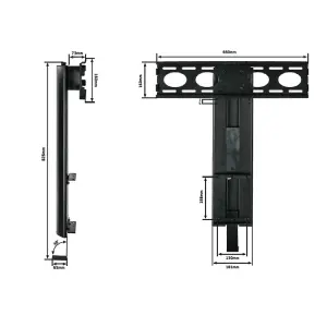 Chromium TV-Stand with 1 flap in grey CRO2-1000BKT-GR