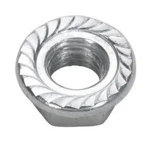 Sealey Flange Nut Serrated M12 Zinc Pack of 50 FN12