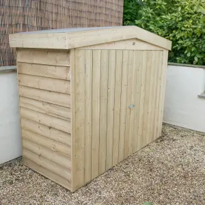 Forest Garden Natural timber Overlap Apex Garden storage 6x3 ft 1520mm 1980mm