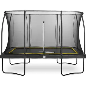 12ft x 8ft Salta Comfort Edition Rectangular Trampoline with Enclosure Black