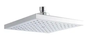 Square Easyclean Fixed Head, 200mm - Chrome