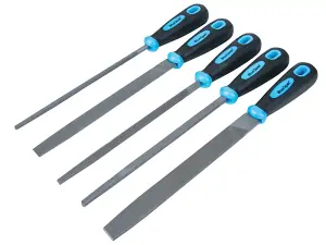 BlueSpot Tools Soft Grip Handled File Set, 5 Piece