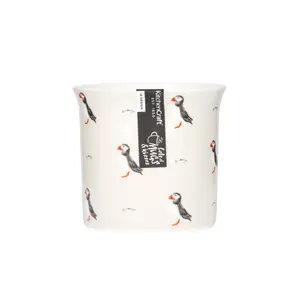 KitchenCraft Fluted Fine Bone China Puffin Mug