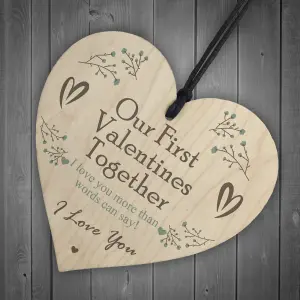 Special Our First Valentines Together Gift Love Gift For Boyfriend Girlfriend Keepsake