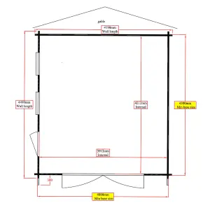 Shire 15x14 Bradenham Wooden Garage - Assembly service included