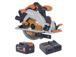 Evolution 066-0001A R165CCS-Li EXT Circular Saw 18V 1 x 4.0Ah Li-ion EVLR165CCS4