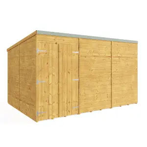 BillyOh Expert Tongue and Groove Pent Workshop - Pressure Treated - 12x8 - Windowless