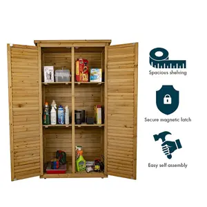 Wooden Garden Storage Shed - Tall