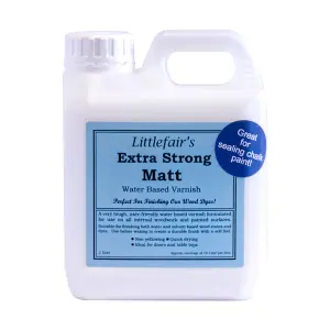 Littlefair's - Clear X Strong Indoor Wood Varnish - Matt - 1 LTR