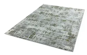 Abstract Green Modern Easy to Clean Abstract Rug For Dining Room Bedroom And Living Room-80cm X 150cm