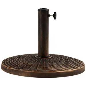 10.1kg Free Standing Umbrella Base Bronze