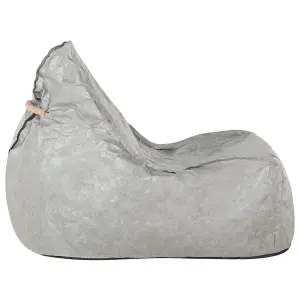 Beliani Modern Bean Bag Light Grey DROP