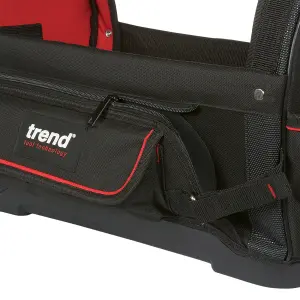 Trend TB/OT20 Open Tote Tool Bag 20 Inch Trade Heavy Duty Tape and Level Storage