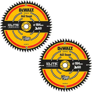 Dewalt DT1670 ELITE EXTREME Cordless Mitre Saw Blade DCS365 184mm 60 Tooth X2