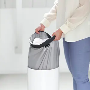 Brabantia White Laundry bin, 35L