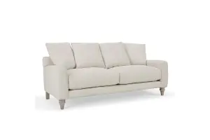 Covent 3 Seater Sofa With Scatter Back Cushions, Ivory Linen