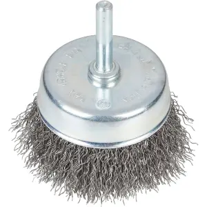 Bluespot Rotary Cup Steel Wire Brush Crimp Wheel For Drill 75mm 3"