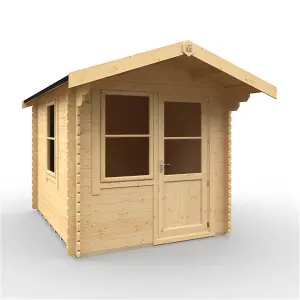 10ft x 8ft (2950mm x 2350mm) Horsforth "The Augusta" 28mm Log Cabin With 2 Opening Windows