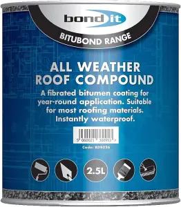 Bond-It All weather roofing compound waterproof  2.5 Litre - Pack of 3