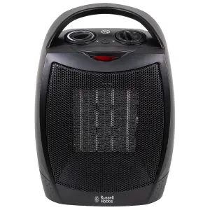 Russell Hobbs Electric Heater 1500W Portable PTC Ceramic Black RHFH1006B