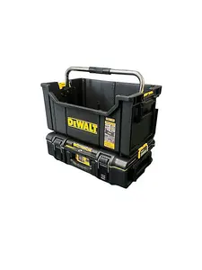 Dewalt Toughsystem 2.0 DS280 Tote Tool Box + Stackable Toolbox Organisers Case