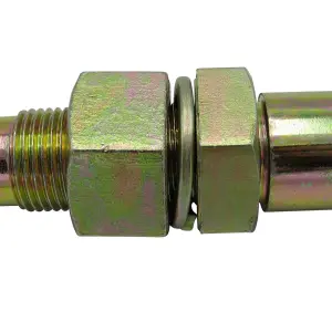 Cat 1-2 Tractor Implement Mounting Pin Lower Link with 2 Nuts (1" UNF Thread Trailer Linkage)