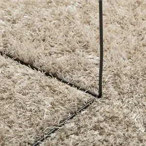 Rug ISTAN High Pile Shiny Look Beige 120x170 cm