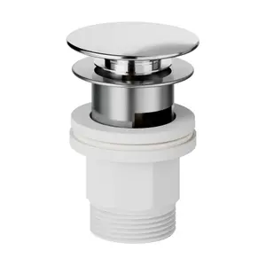 GoodHome Owens XL Chrome effect Round Basin Mono mixer Tap