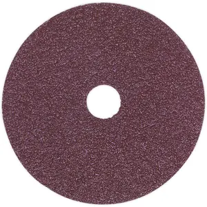 25 Pack of 115mm Fibre Backed Sanding Discs - 50 Grit Aluminium Oxide Sheets