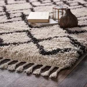 Origins Morocco Ivory/Charcoal Rug 160 X 230