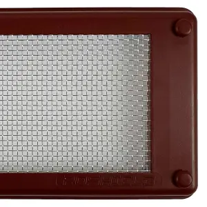 Roshield Pest Mesh Vent Cover - Brown Standard