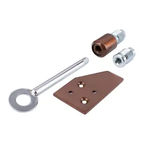 Sash Heritage Sash Stop with Key & 2 Inserts - 19mm - Bronze