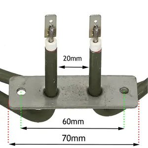 SPARES2GO 2 Turn Heater Element compatible with Electrolux Fan Oven Cooker (1900w, 230V)