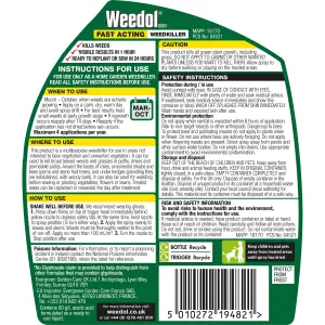 Weedol Fast acting Weed killer 1L