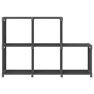 Berkfield 5-Cube Display Shelf Grey 103x30x72.5 cm Fabric