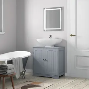 Abiramy 580mm Single Bathroom Vanity with Basin Grey