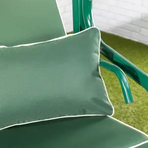 Alfresia Turin Reclining Swing Seat with Green Luxury Cushions