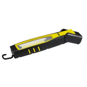 Draper  COB/SMD LED Rechargeable Inspection Lamp, 7W, 700 Lumens, Yellow 11762