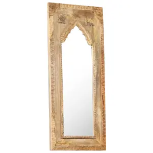 Berkfield Mirror 50x3x110 cm Solid Mango Wood