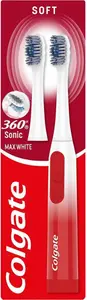 Colgate 360 Sonic Max White Battery Powered Toothbrush Cleans In 4 Ways And Poli