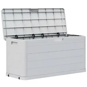 Berkfield Garden Storage Box 280 L Light Grey